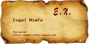 Engel Nimfa névjegykártya